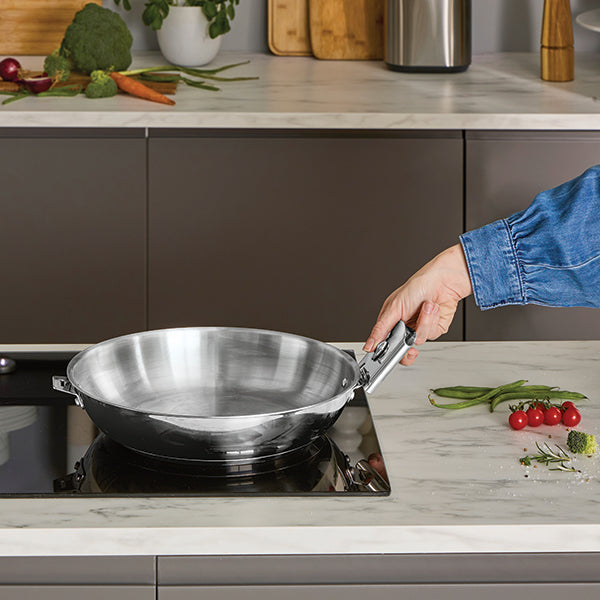 Lot faitout tout inox 24 cm 5,9 L et 2 anses amovibles Clips’Inox Mathon - Mathon - 6