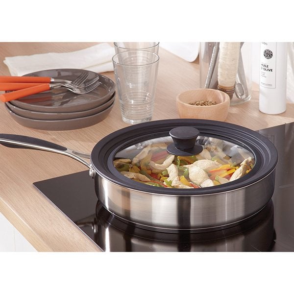 Lot 2 poêles inox antiadhérentes Excell