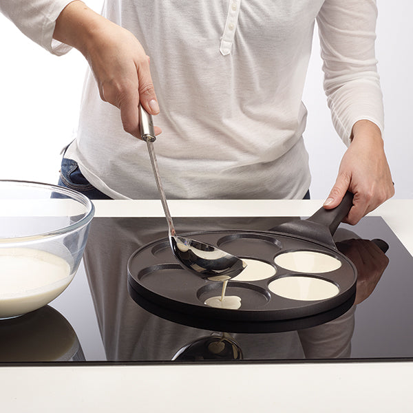 Lot de 2 poêles 7 mini blinis et 4 pancakes antiadhérentes à induction Mathon - Mathon - 5