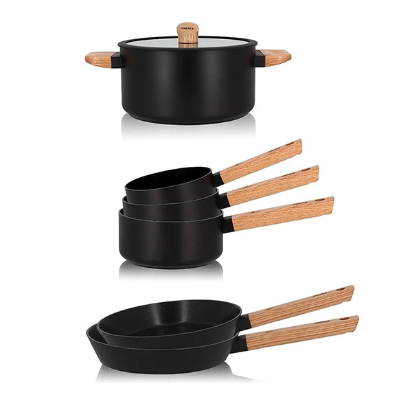 Batterie de cuisine Ector 6 pièces anti-adhérentes Ogo - Mathon - 1
