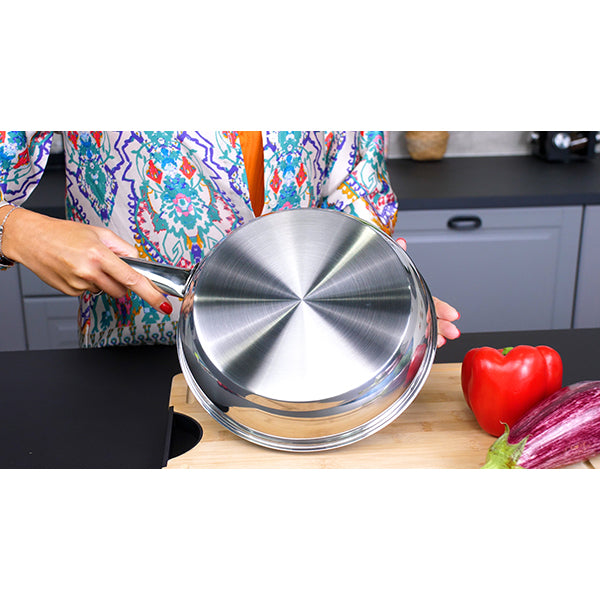 Poêle inox avec revêtement céramique 20 cm  Kitchenpro - Mathon - 4