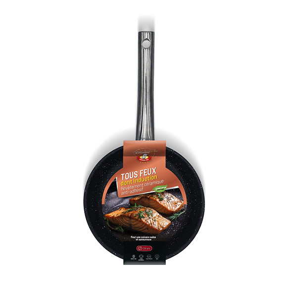 Poêle inox avec revêtement céramique 24 cm  Kitchenpro - Mathon - 6