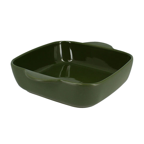 Plat à four carré Octave en grès vert 24 cm  Menastyl - Mathon