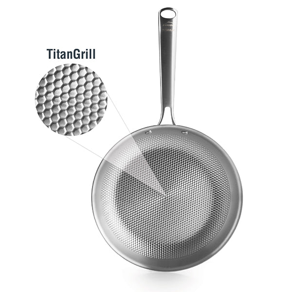 Lot 2 poêles Titanium 24 et 28 cm Lacor - Mathon - 2