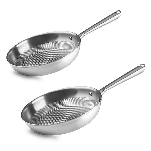 Lot 2 poêles Titanium 24 et 28 cm Lacor - Mathon - 1