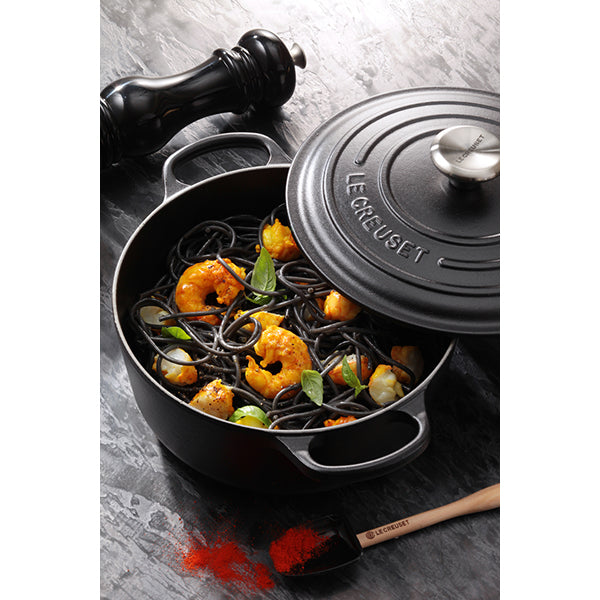 Cocotte fonte rond 24 cm noir Le Creuset - Mathon - 3