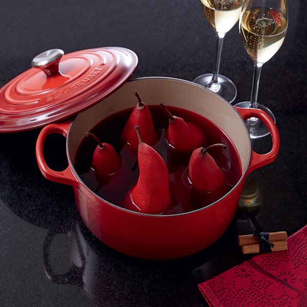 Cocotte fonte rond 26 cm cerise Le Creuset - Mathon - 3