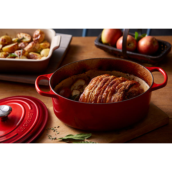 Cocotte fonte ovale cerise 29 cm Le Creuset - Mathon - 2