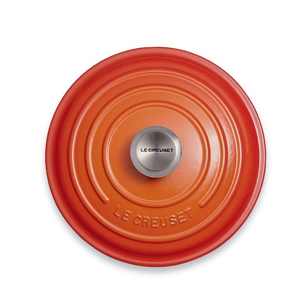 Cocotte fonte rond  20 cm volcanique Le Creuset - Mathon - 2