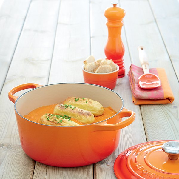 Cocotte fonte rond  20 cm volcanique Le Creuset - Mathon - 3