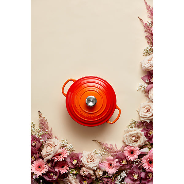 Cocotte fonte rond  20 cm volcanique Le Creuset - Mathon - 4