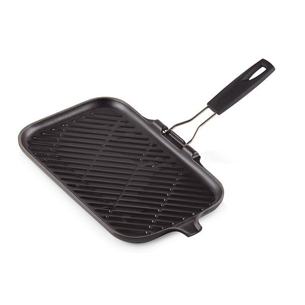 Gril rectangulaire en fonte émaillée 36 x 20 cm avec poignée Le Creuset - Mathon - 1