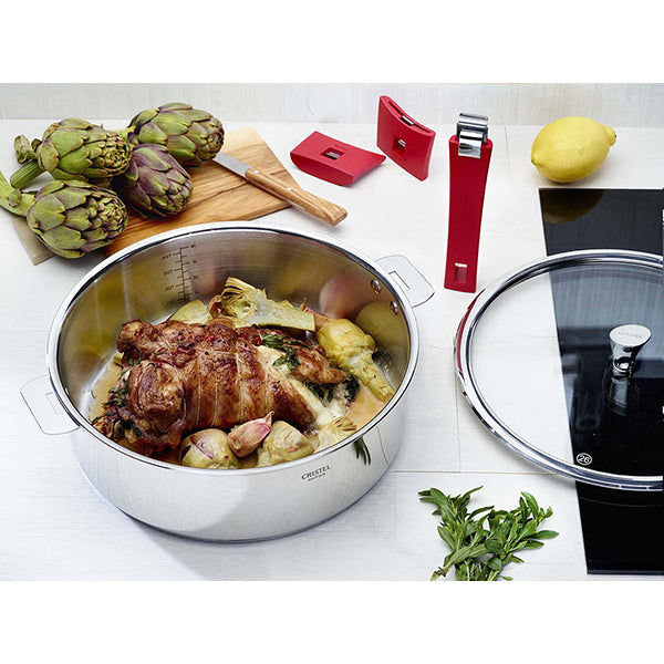 Sauteuse multiply tout inox Casteline sans manche 24 cm Cristel - Mathon - 3