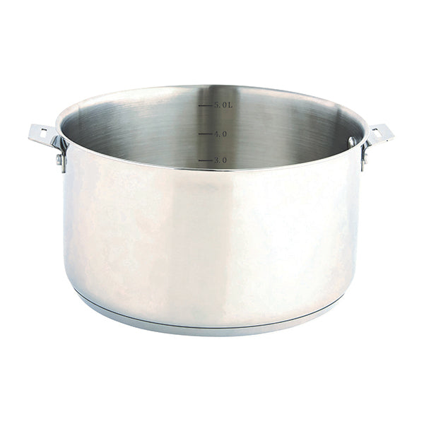Lot faitout tout inox 24 cm 5,9 L et 2 anses amovibles Clips’Inox Mathon - Mathon - 3