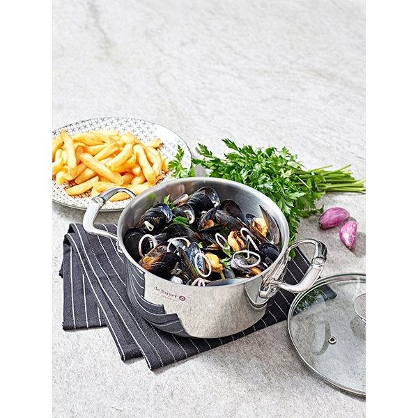 Faitout inox Milady avec couvercle en verre 24 cm 5,4 L De Buyer - Mathon - 2