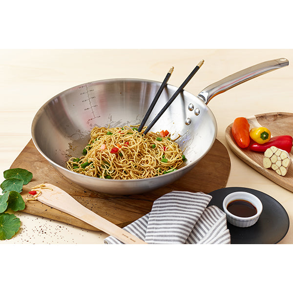 Wok tout inox Alchimy 28 cm De Buyer - Mathon - 3