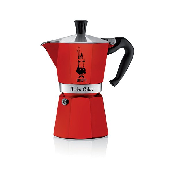 Cafetière italienne Moka Express rouge 3 tasses Bialetti - Mathon