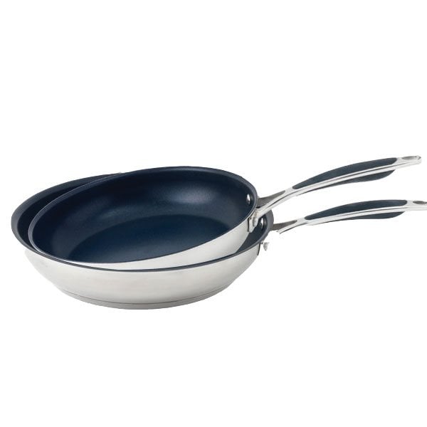 Lot 2 poêles inox antiadhérentes Excell