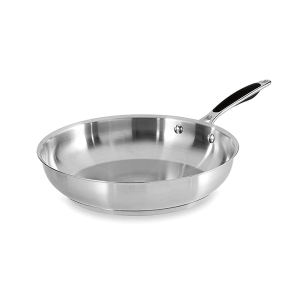 Lot de 2 poêles tout inox 24 et 28 cm Excell