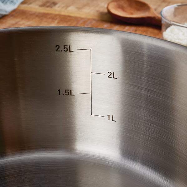 Lot faitout inox Excell’Inox 20 cm et couvercle en verre Mathon - Mathon - 4