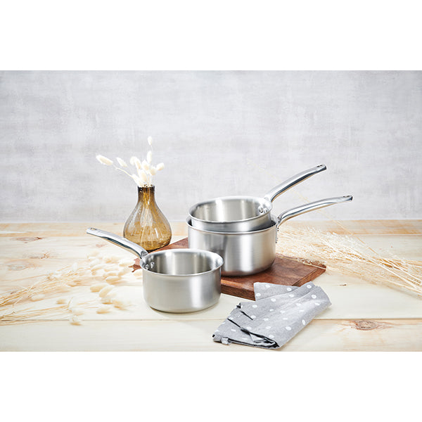 Lot 3 casseroles inox Alchimy 16, 18 et 20 cm De Buyer - Mathon - 2