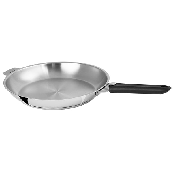 Lot 2 poêles tout inox Mutine 24 et 28 cm et manche amovible Cristel - Mathon - 4