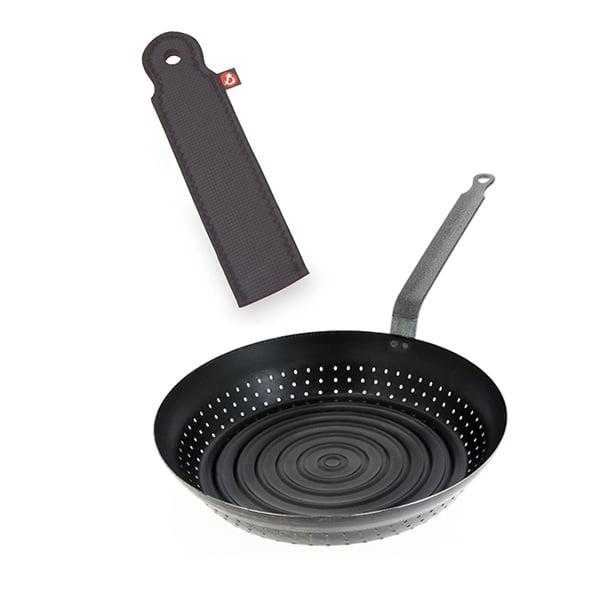 Set poêle à marrons 28 cm et manchon de protection De Buyer - Mathon