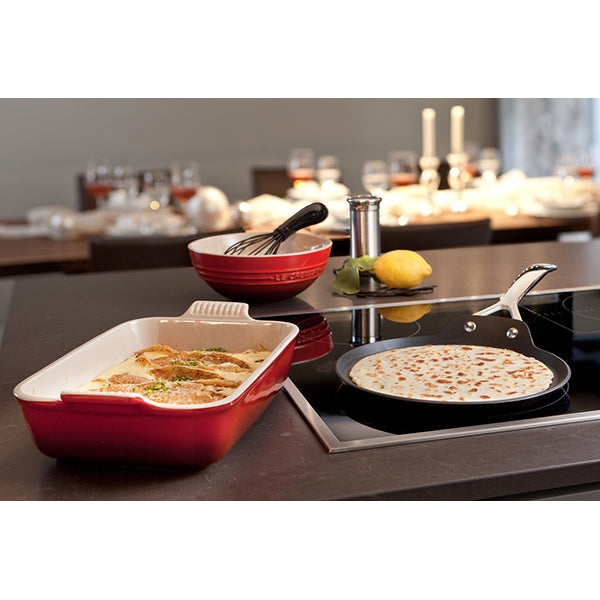 Plat rectangulaire en céramique émaillée 32 cm Cerise Le Creuset - Mathon - 5