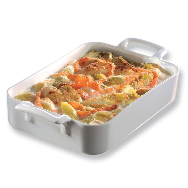 Plat rectangulaire porcelaine Belle Cuisine 30 cm Blanc Revol - Mathon