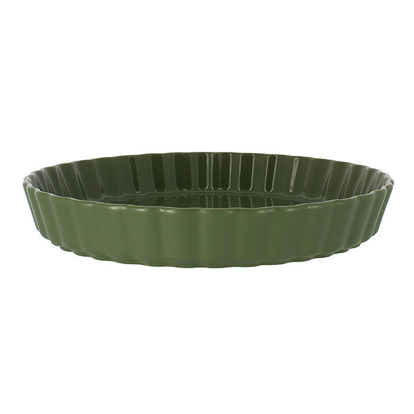Moule à tarte Octave en grès vert 29 cm Menastyl - Mathon - 1