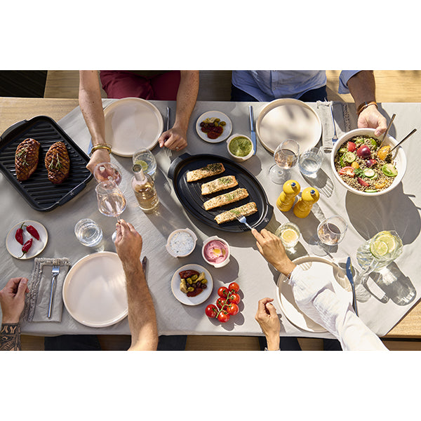 Grill viande rectangulaire Grill To Table noir satin 38 cm  Peugeot - Mathon - 4