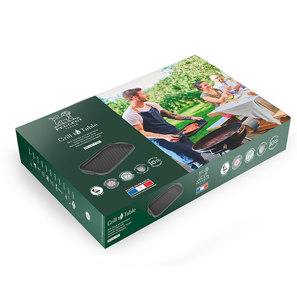 Grill viande rectangulaire Grill To Table noir satin 38 cm  Peugeot - Mathon - 6