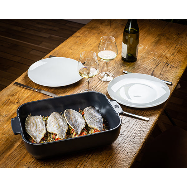 Set de 3 plats à four céramique Appolia rectangulaires ardoise 25, 32 et 40 cm Peugeot - Mathon - 6