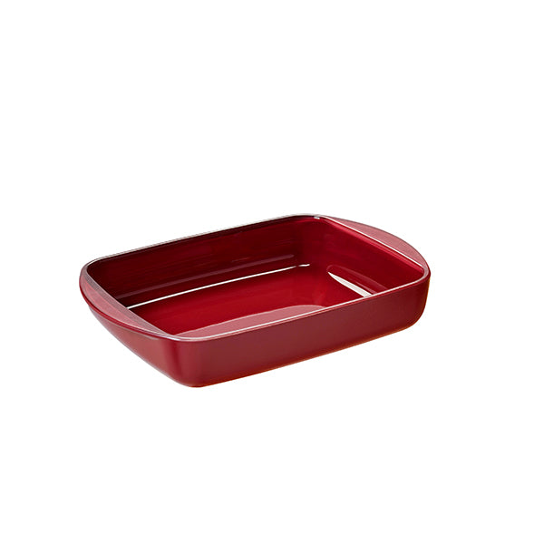 Plat à four rectangulaire en verre borosilicate avec couvercle Grenat 1,6L Pebbly - Mathon - 3