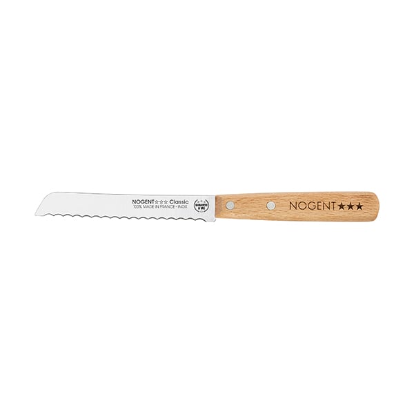 Petit couteau à pain Classic 11 cm Bois de hêtre Nogent - Mathon - 1