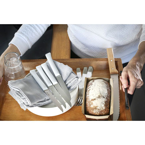 Coffret 4 couteaux de table lame micro-dentée 11 cm Bon Appétit Plus nuage Opinel - Mathon - 5
