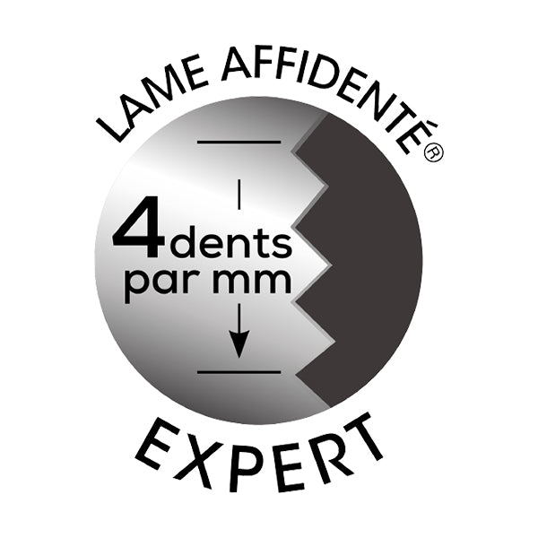 Couteau office lame droite 6,5 cm Affidentée avec protection Nogent - Mathon - 4