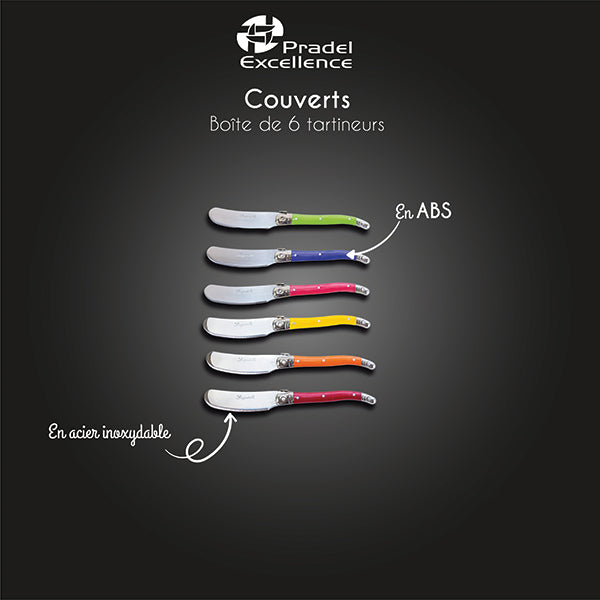 Coffret 6 tartineurs laguiole Pradel Excellence - Mathon - 5