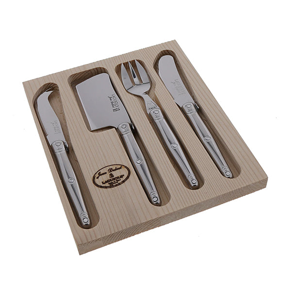 Coffret dégustation fromage 4 pièces Inox Laguiole  Jean Dubost - Mathon