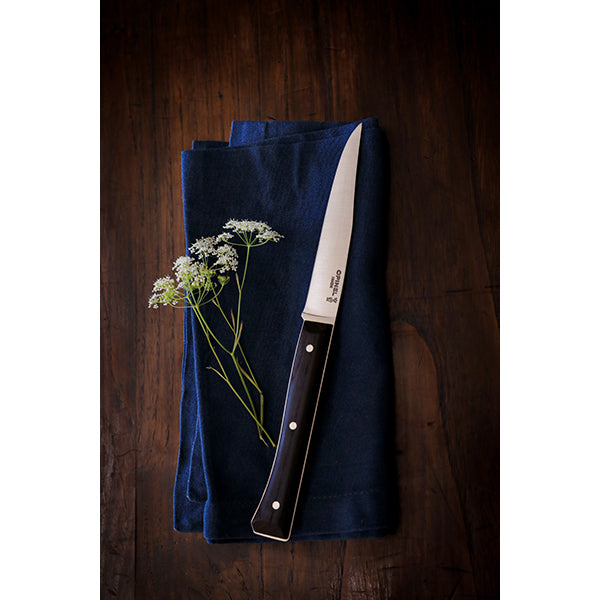 Coffret de 4 couteaux de table à lame lisse Facette frêne sombre  Opinel - Mathon - 6