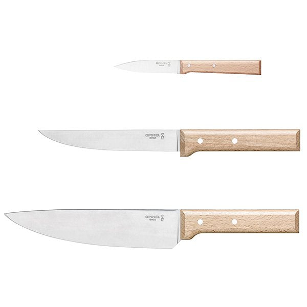 Coffret Trio Parallèle lame inox 8, 16, 20 cm Opinel - Mathon - 1