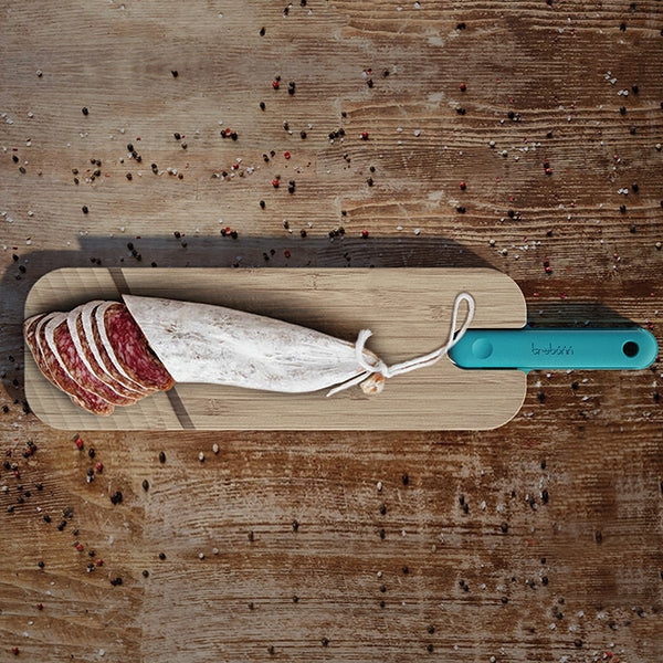 Planche à découper avec couteau à charcuterie intégré Trebonn - Mathon - 3