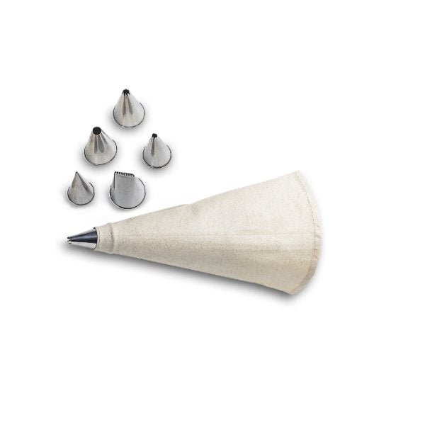 Set 6 douilles inox et poche 30 cm Gobel - Mathon - 1