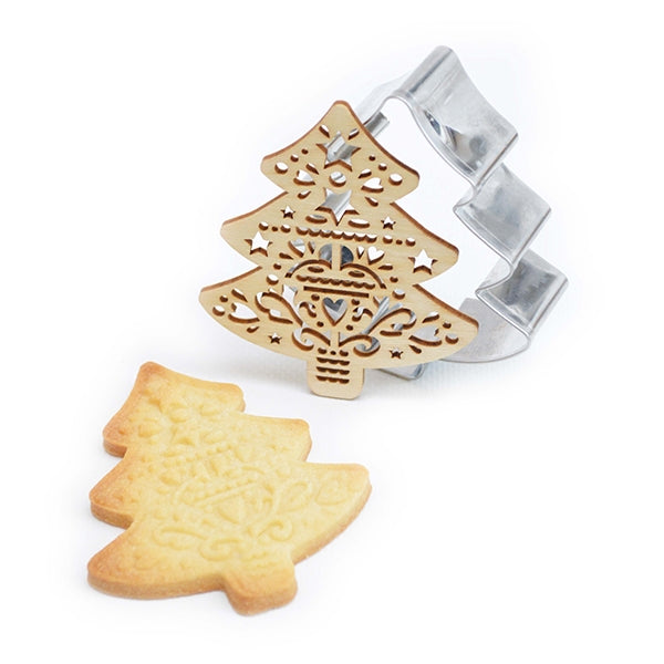 Emporte-pièce et embosseur Sapin Scrapcooking - Mathon - 1