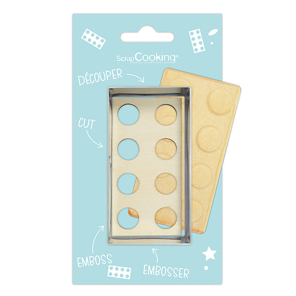 Emporte-pièce et embosseur Brique Scrapcooking - Mathon - 1