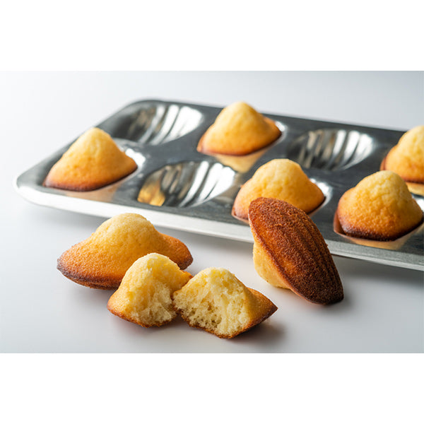 Lot plaque 12 madeleines et plaque 20 madeleinettes en fer blanc Gobel - Mathon - 5