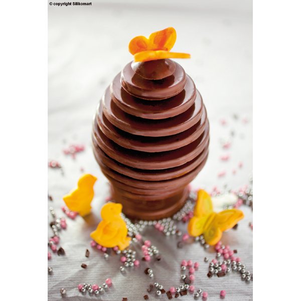 Moule œuf en chocolat 3D silicone Silikomart - Mathon - 1