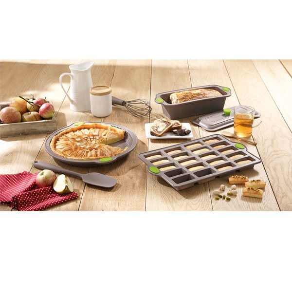 Rigiflex Moule à tarte cannelée en silicone structure acier 26 cm Mathon - Mathon - 4
