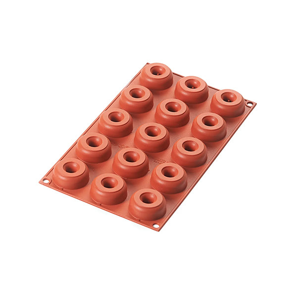 Moule 15 mini donuts silicone platinum Silikomart - Mathon - 2