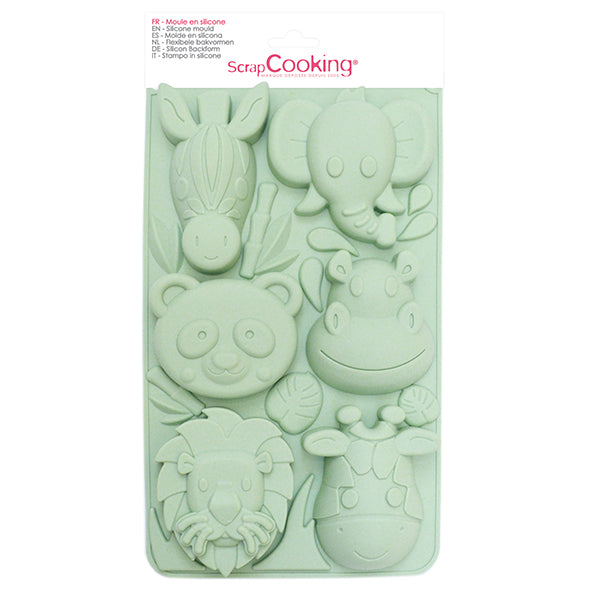 Moule en silicone Animaux de la jungle Scrapcooking - Mathon - 1